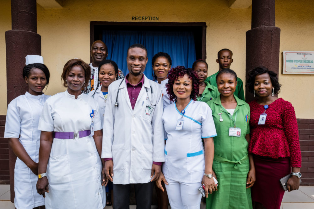 Nigeria, Medizinische Versorgung für die arme Bevölkerung; © Tom Saater