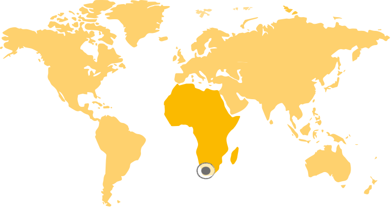 Weltkarte Punkt Afrika