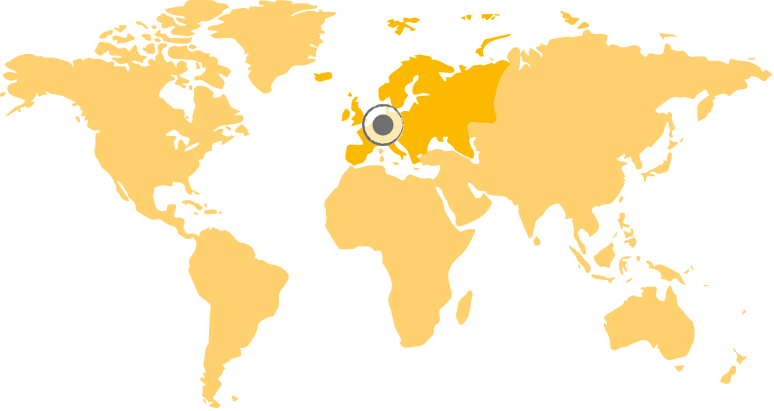 Weltkarte Punkt Europa