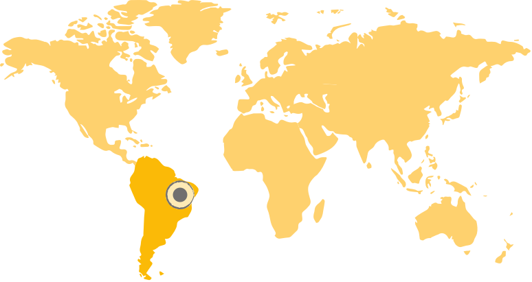 Weltkarte Punkt Lateinamerika