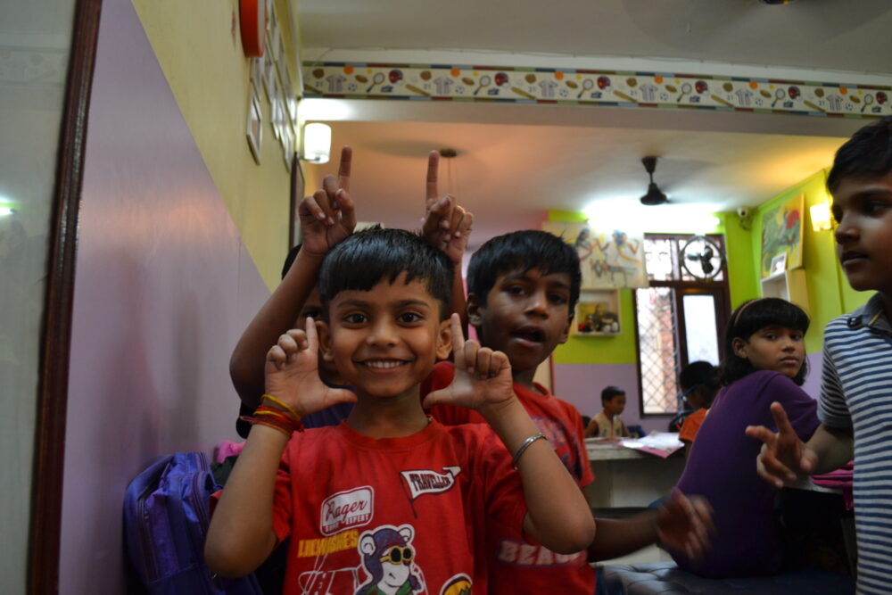 Indien, Lernen für sonnige Aussichten für Slumkinder